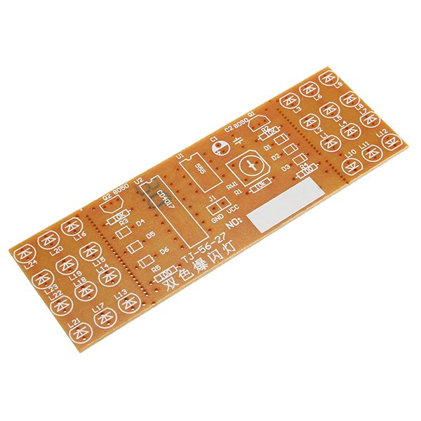 5Pcs DIY Double Color LED Flash Lights Kit Electronic Production NE555+CD4017 Practice Learning Kit 3 5Pcs DIY Double Color LED Flash Lights Kit Electronic Production NE555+CD4017 Practice Learning Kit - Image 3