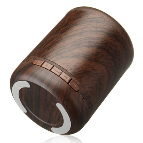 Mini Portable Wireless Bluetooth Speaker Wooden 3D Stereo TF Card Hands Free Aux-in Subwoofer 7