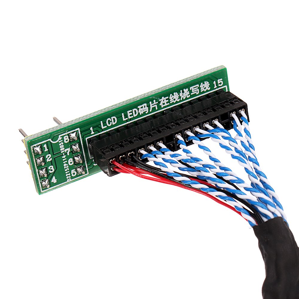 LED LCD 2 in 1 EDID Notebook LCD Screen Code Chip Data Read Cable For RT809F RT809H CH341A TL866CS and TL866A Programmer 8 LED LCD 2 in 1 EDID Notebook LCD Screen Code Chip Data Read Cable For RT809F RT809H CH341A TL866CS and TL866A Programmer - Image 8