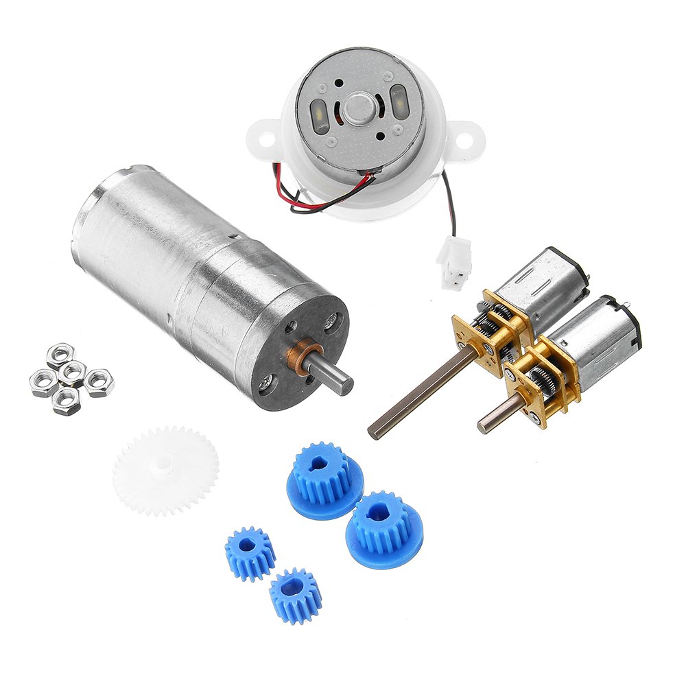 4 Kinds Gear Motor Pack Kit with Gears Material for DIY Smart Assembled Car 2