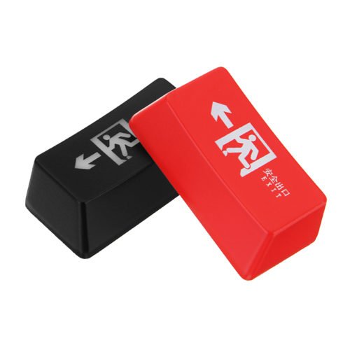 OEM Profile Exit Light Translucent Backspace Keycaps Key Caps Red Black 2