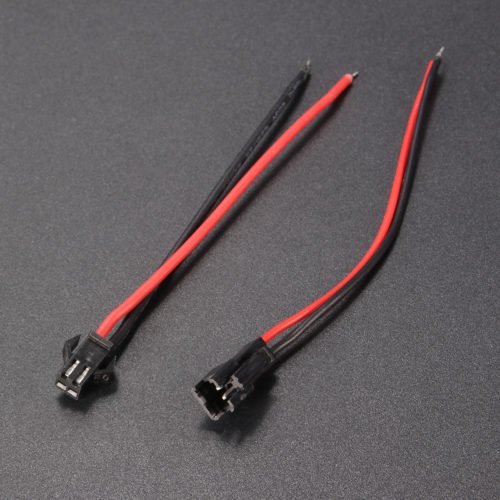30pcs 12cm Long JST SM 2Pins Plug Male To Female Wire JST Connector 5