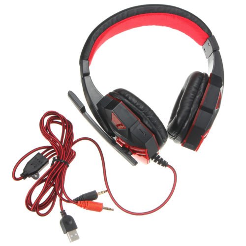 USB 3.5mm LED Surround Stereo Gaming Headset Headbrand Headphone With Mic 5