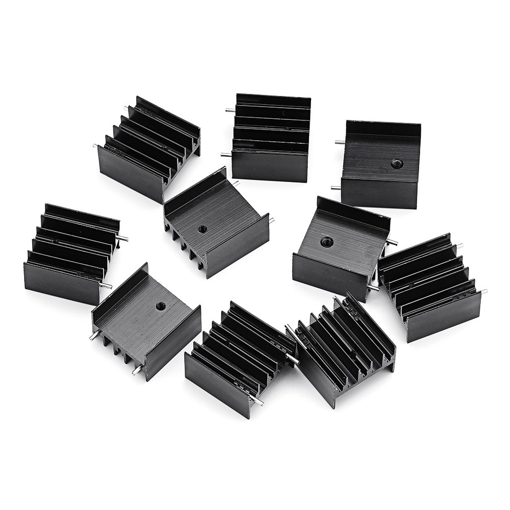 50Pcs TO-220 Aluminum Triode Heat Sink 25x23.5x15.8mm Aluminum Radiator 1