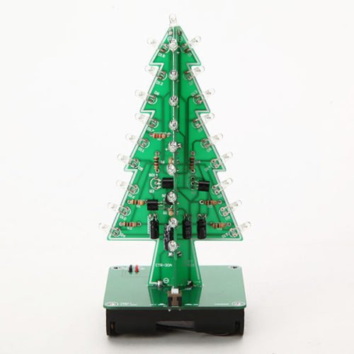 3Pcs Geekcreit® DIY Christmas Tree LED Flash Kit 3D Electronic Learning Kit 6