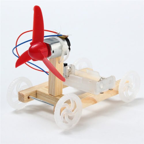 DIY Technology Invention Single-wing Wind Car Assembly Model Kit 2
