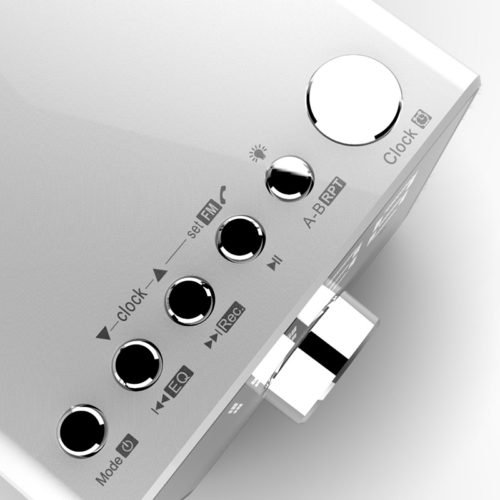 Mini Alarm Clock Bluetooth Recording Repeater Speaker Shock Bass HIFI Music Player Support FM TF USB 8