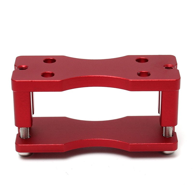 Black/Red CNC Aluminium Alloy Steering Gear Bracket 8 Black/Red CNC Aluminium Alloy Steering Gear Bracket - Image 8
