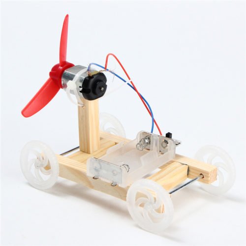 DIY Technology Invention Single-wing Wind Car Assembly Model Kit 4