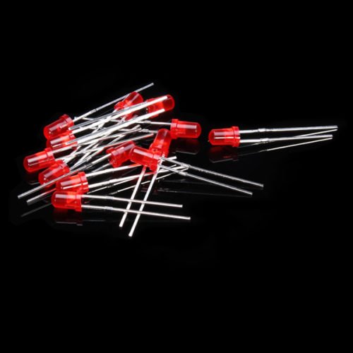 2000pcs 3MM LED Diode Kit Short Leg Mixed Color Red Green Yellow Blue White 5
