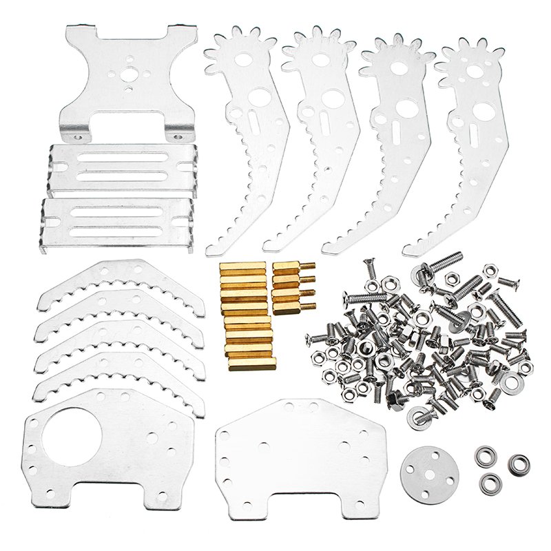 G8 Aluminum Alloy Mechanical Claw With MG996R Servo/DT-3316 Digital Servo for Smart Robot Car 2 G8 Aluminum Alloy Mechanical Claw With MG996R Servo/DT-3316 Digital Servo for Smart Robot Car - Image 2