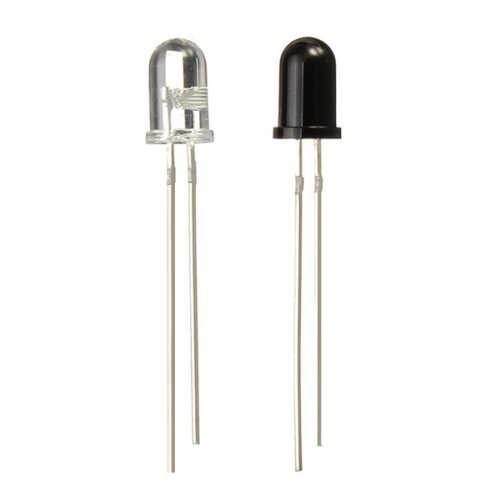 200pcs 5mm 940nm IR Infrared Diode Launch Emitter Receive Receiver LED 4