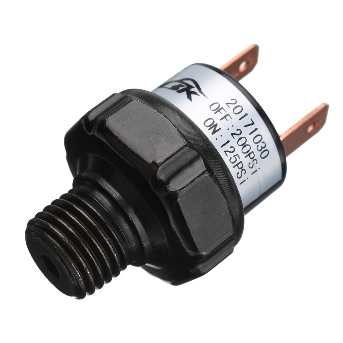 125 - 200 PSI Air Compressor Pressure Control Switch Air Ride Suspension NPT1/4" 1 125 - 200 PSI Air Compressor Pressure Control Switch Air Ride Suspension NPT1/4"