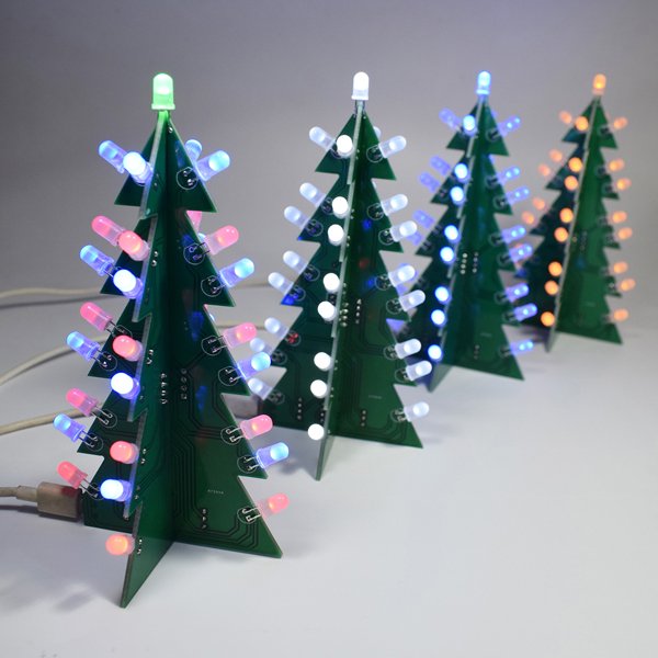 Geekcreit® DIY Star Effect 3D LED Decorative Christmas Tree Kit 3 Geekcreit® DIY Star Effect 3D LED Decorative Christmas Tree Kit - Image 3