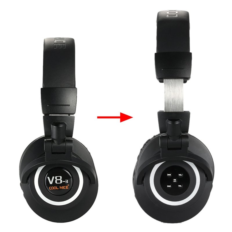 Cool Nice V8-3 Over Ear Foldable Noise Cancelling Heavy Bass Microphone Bluetooth Headphone 5 Cool Nice V8-3 Over Ear Foldable Noise Cancelling Heavy Bass Microphone Bluetooth Headphone - Image 5