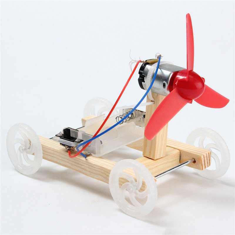 DIY Technology Invention Single-wing Wind Car Assembly Model Kit 2