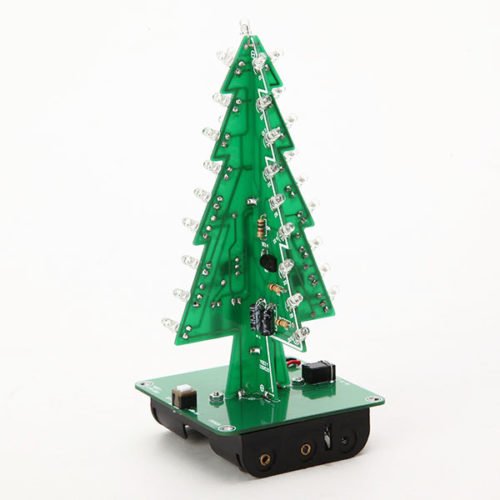3Pcs Geekcreit® DIY Christmas Tree LED Flash Kit 3D Electronic Learning Kit 5