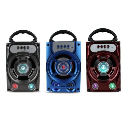 Portable Wireless Bluetooth Speaker Colorful Light Dual Unit Stereo Bass Party Outdoors Speaker 3