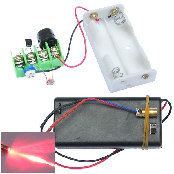 DIY Infrared Laser Aiming Anti-theft Burglar Alarm Module Kit 1 DIY Infrared Laser Aiming Anti-theft Burglar Alarm Module Kit