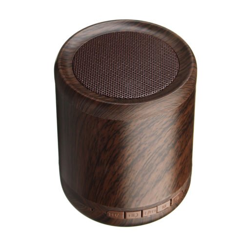 Mini Portable Wireless Bluetooth Speaker Wooden 3D Stereo TF Card Hands Free Aux-in Subwoofer 3