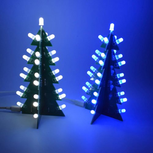 Geekcreit® DIY Star Effect 3D LED Decorative Christmas Tree Kit 5