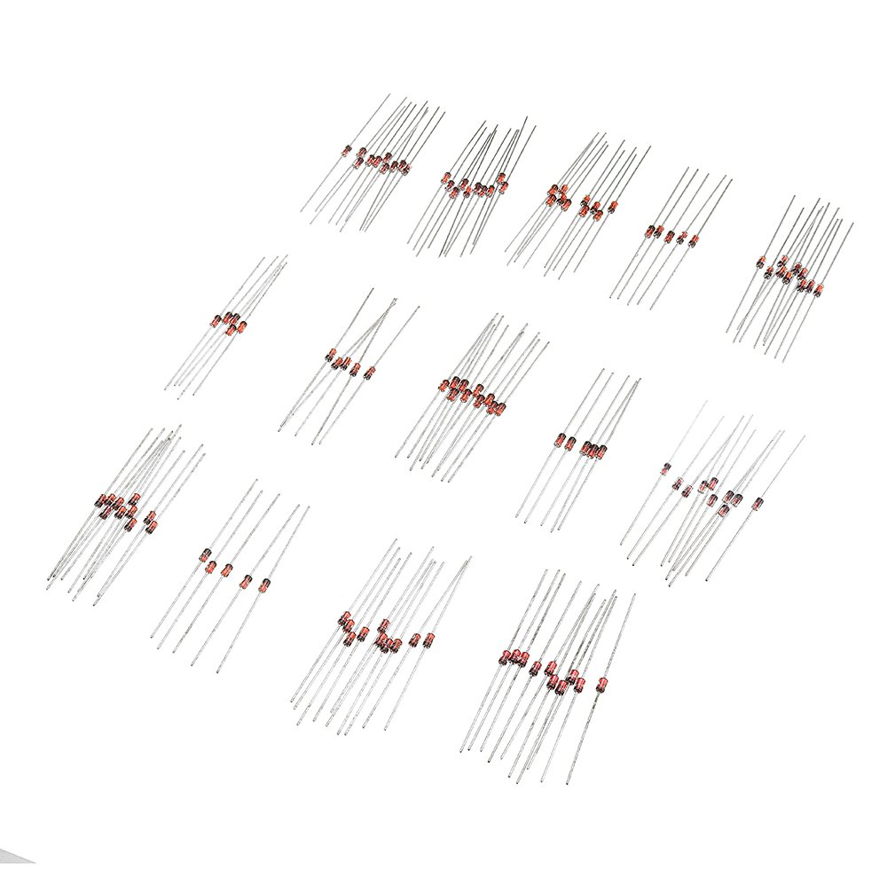 210Pcs 1W 1 Watt Voltage Stabilizing Diode Package 3.3V-30V 14 Common Voltages 2 210Pcs 1W 1 Watt Voltage Stabilizing Diode Package 3.3V-30V 14 Common Voltages - Image 2