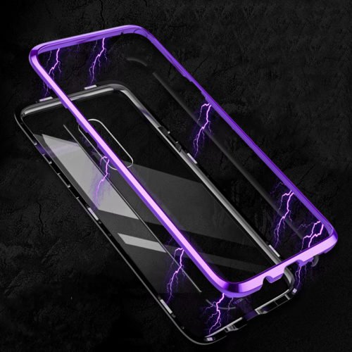 Bakeey Magnetic Adsorption Metal Clear Glass Protective Case for Samsung Galaxy S9/S9 Plus 2