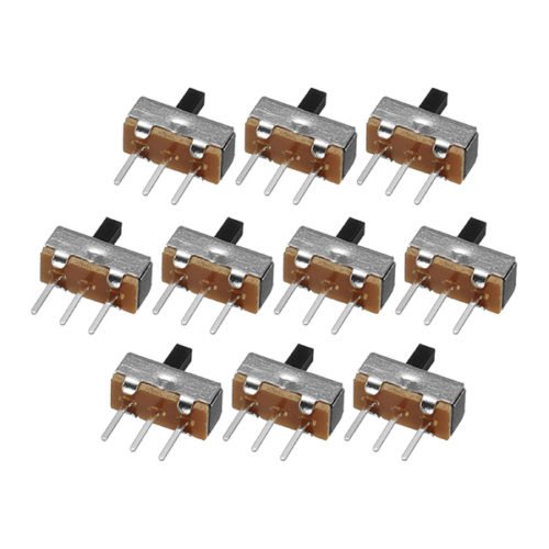 500pcs SS12d00G4 2 Gear 3 Pin Toggle Switch Slide Switch Interruptor On-Off Horizontal Handle Type Handle Length 4mm 1
