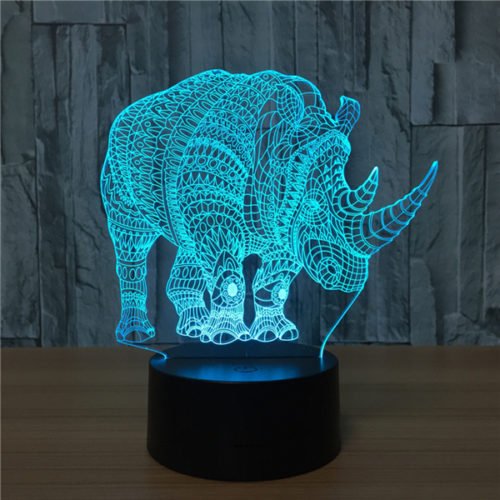 Colorful Festival Halloween LED 3D Illusion Lamp Night Light TF Card Bluetooth Speaker 2