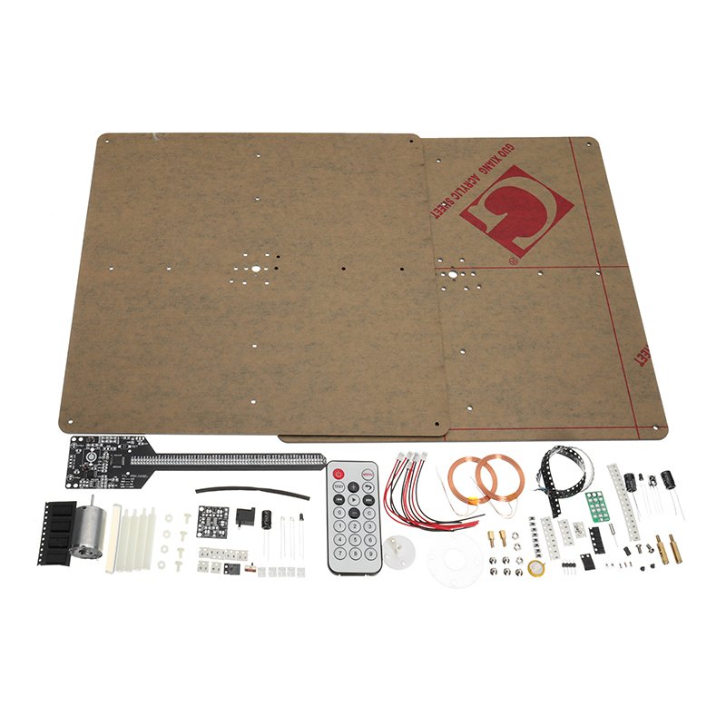 Flat POV 64 LED Rotating Advertising Light DIY LED Flash Kit Electronic Creative LED Production 2 Flat POV 64 LED Rotating Advertising Light DIY LED Flash Kit Electronic Creative LED Production - Image 2