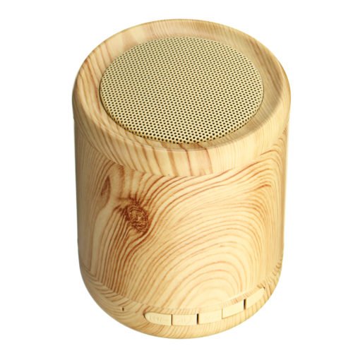 Mini Portable Wireless Bluetooth Speaker Wooden 3D Stereo TF Card Hands Free Aux-in Subwoofer 4