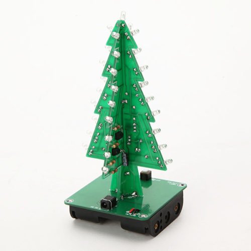 3Pcs Geekcreit® DIY Christmas Tree LED Flash Kit 3D Electronic Learning Kit 4