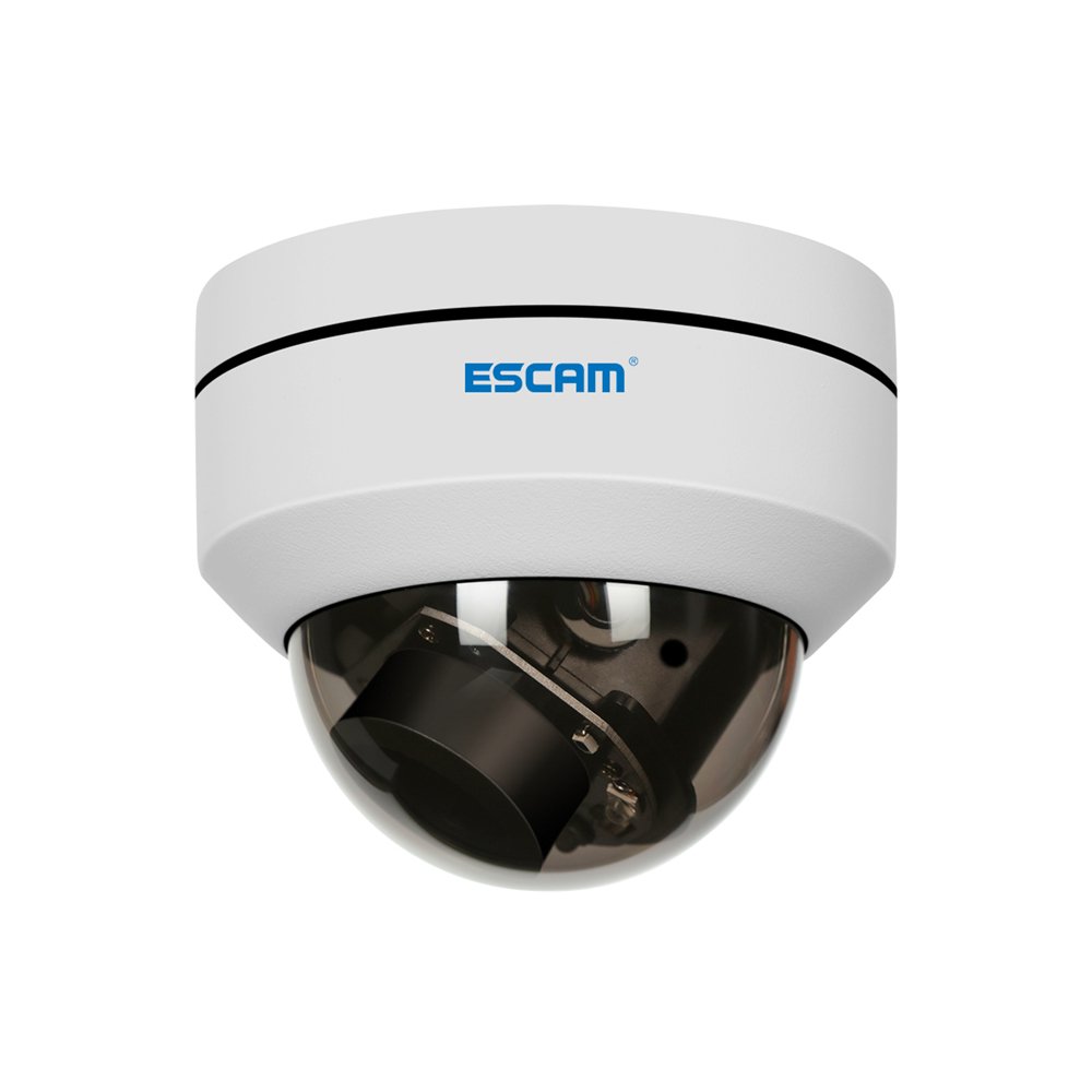 ESCAM PVR002 2MP 1080P PTZ 4X Zoom 2.8-12mm Lens Waterproof POE Dome IP H.265 Camera Support ONVIF IR distance 15m Private Cloud Protocol 1