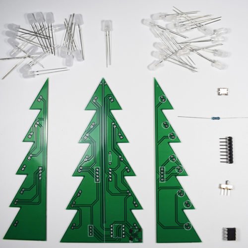 Geekcreit® DIY Star Effect 3D LED Decorative Christmas Tree Kit 12