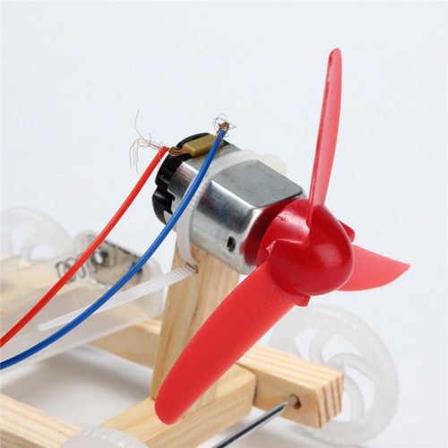 DIY Technology Invention Single-wing Wind Car Assembly Model Kit 7