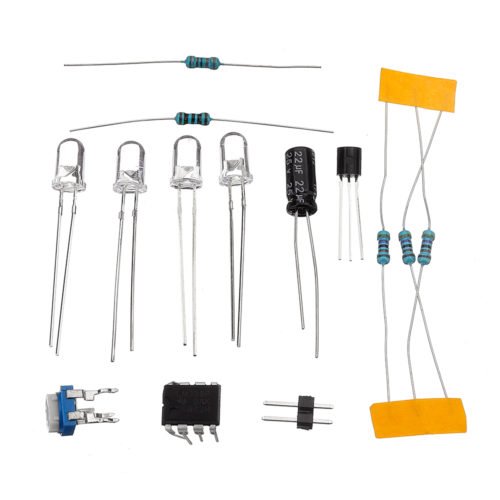 LM358 Breathing Light Parts Electronic DIY Blue LED Flash Lamp Electronic Production Kit 3