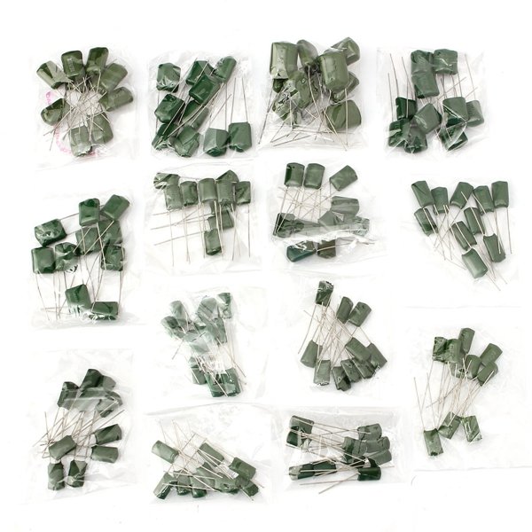 140pcs 14 Value ±10% 630V Polyester Fixed Capacitor Assorted Kit 2J102J-2J683J 10pcs Each Value 4 140pcs 14 Value ±10% 630V Polyester Fixed Capacitor Assorted Kit 2J102J-2J683J 10pcs Each Value - Image 4