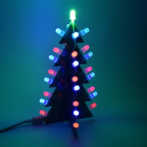 Geekcreit® DIY Star Effect 3D LED Decorative Christmas Tree Kit 6