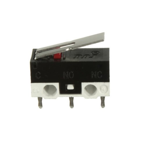 1A 250VAC 2A 30VDC SPDT 1NO 1NC Mini Micro Switch Short Straight Hinge Lever 2