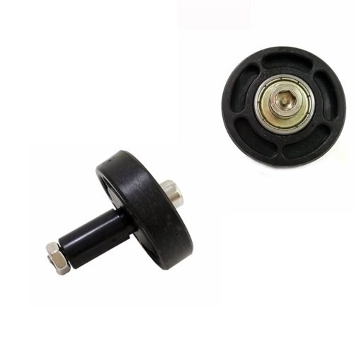 2Pcs Black Rubber Bearing Wheels for Chassis Tank Car 2