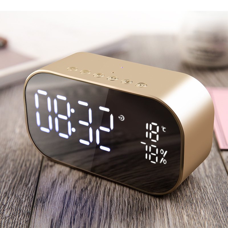 yAyusi S2 Dual Units Wireless Bluetooth Speaker LED Display Clock Mirror FM Radio Heavy Bass Speaker 6 yAyusi S2 Dual Units Wireless Bluetooth Speaker LED Display Clock Mirror FM Radio Heavy Bass Speaker - Image 6