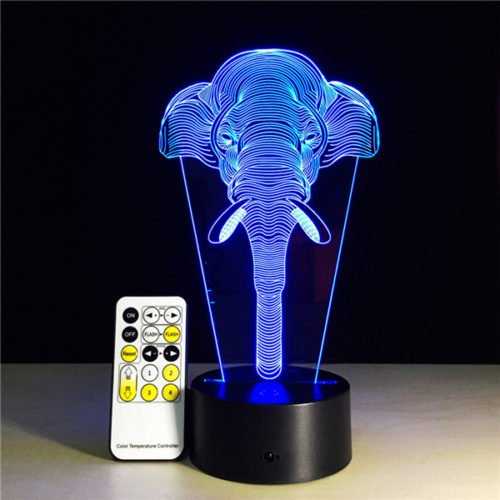 Colorful Festival Halloween LED 3D Illusion Lamp Night Light TF Card Bluetooth Speaker 7