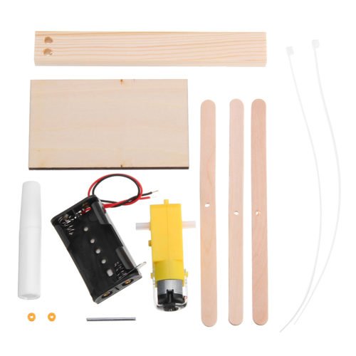 DIY Technology Small Production Kit Science Invention Building Blocks Electric Windmill Student Children Hand Model Toys 2