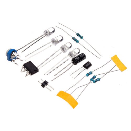 3pcs LM358 Breathing Light Parts Electronic DIY Blue LED Flash Lamp Electronic Production Kit 9