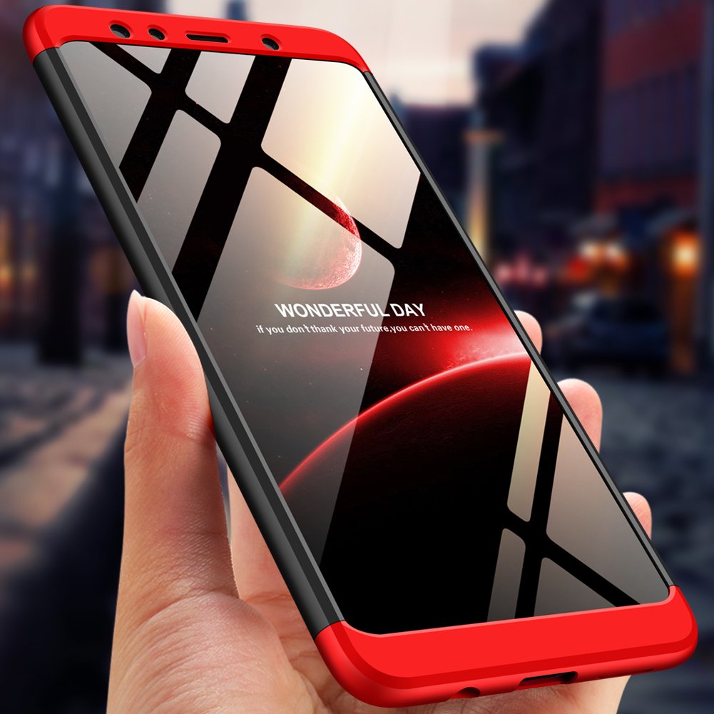 Bakeey™ 3 in 1 Double Dip 360° Hard PC Protective Case For Samsung Galaxy A7 2018 / A9 2018 1