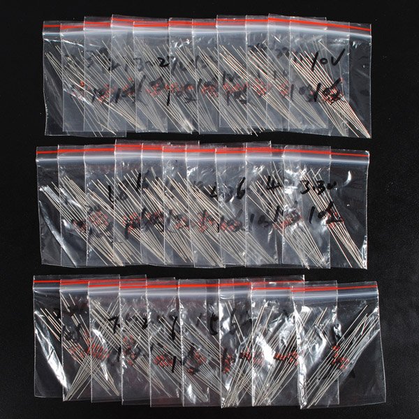 900pcs 2V - 39V 30 Values 1/2W 0.5W Zener Diode Assorted Kit 30pcs Each Value 4 900pcs 2V - 39V 30 Values 1/2W 0.5W Zener Diode Assorted Kit 30pcs Each Value - Image 4