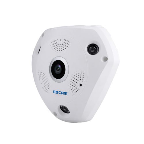 ESCAM Fisheye Camera Support VR QP180 Shark 960P IP WiFi Camera 1.3MP 360 Degree Panoramic Infrared Night Vision Camera 4