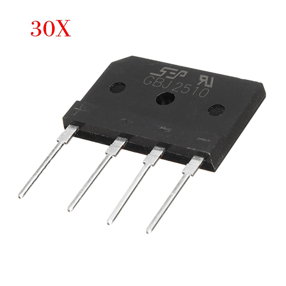 30pcs 25A 1000V Diode Rectifier Bridge GBJ2510 Power Electronic Components For DIY Projects 2