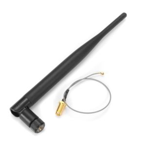 10pcs 2.4GHz 6dBi 50ohm Wireless Wifi Omni Copper Dipole Antenna SMA To IPEX For Monitoring Router 195mm