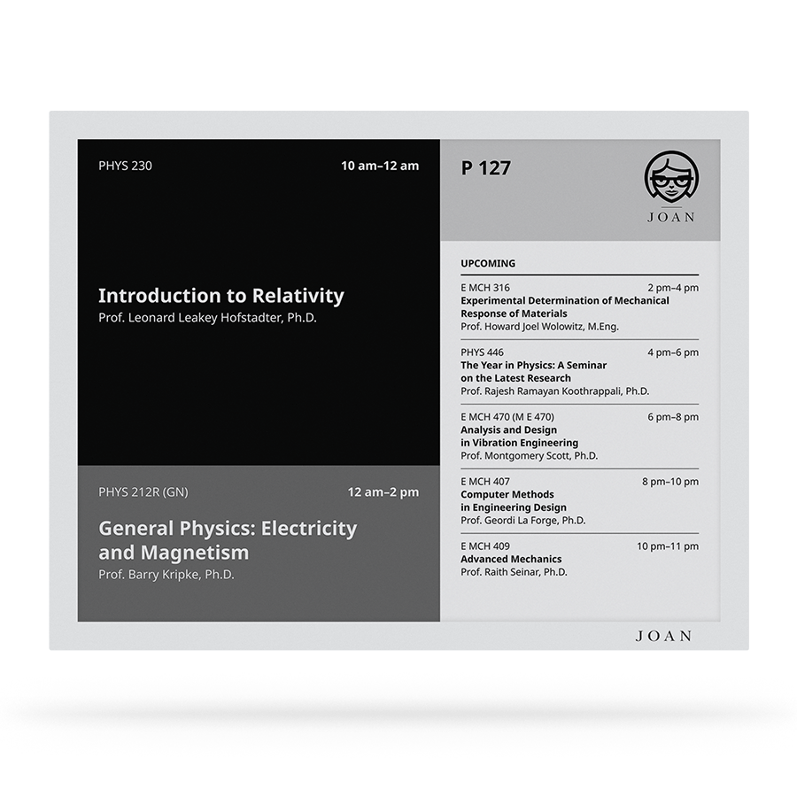 Joan Enterprise and Education Meeting Room Manager (Reception and Classroom) 1 joanclassroom
